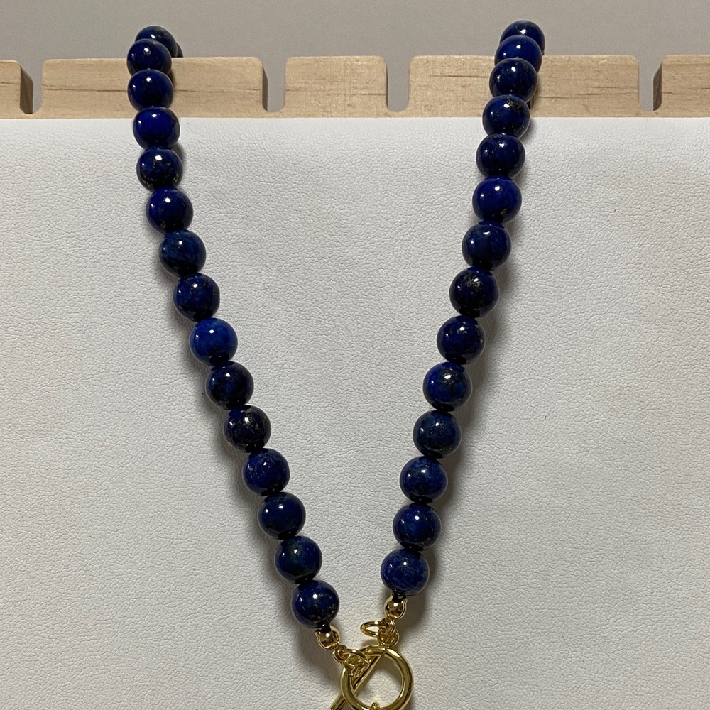 Lapis Lazuli Heart Bead - Picture 3 of 8